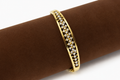 Gold Plated AD Diamond Openwork Floral Bracelet