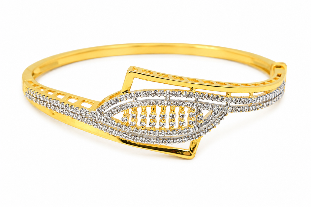 Gold Plated American Diamond Bracelet