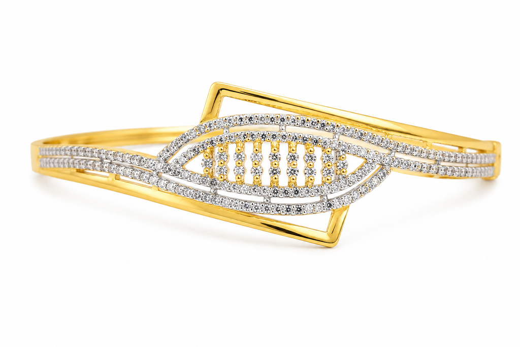 Gold Plated American Diamond Bracelet
