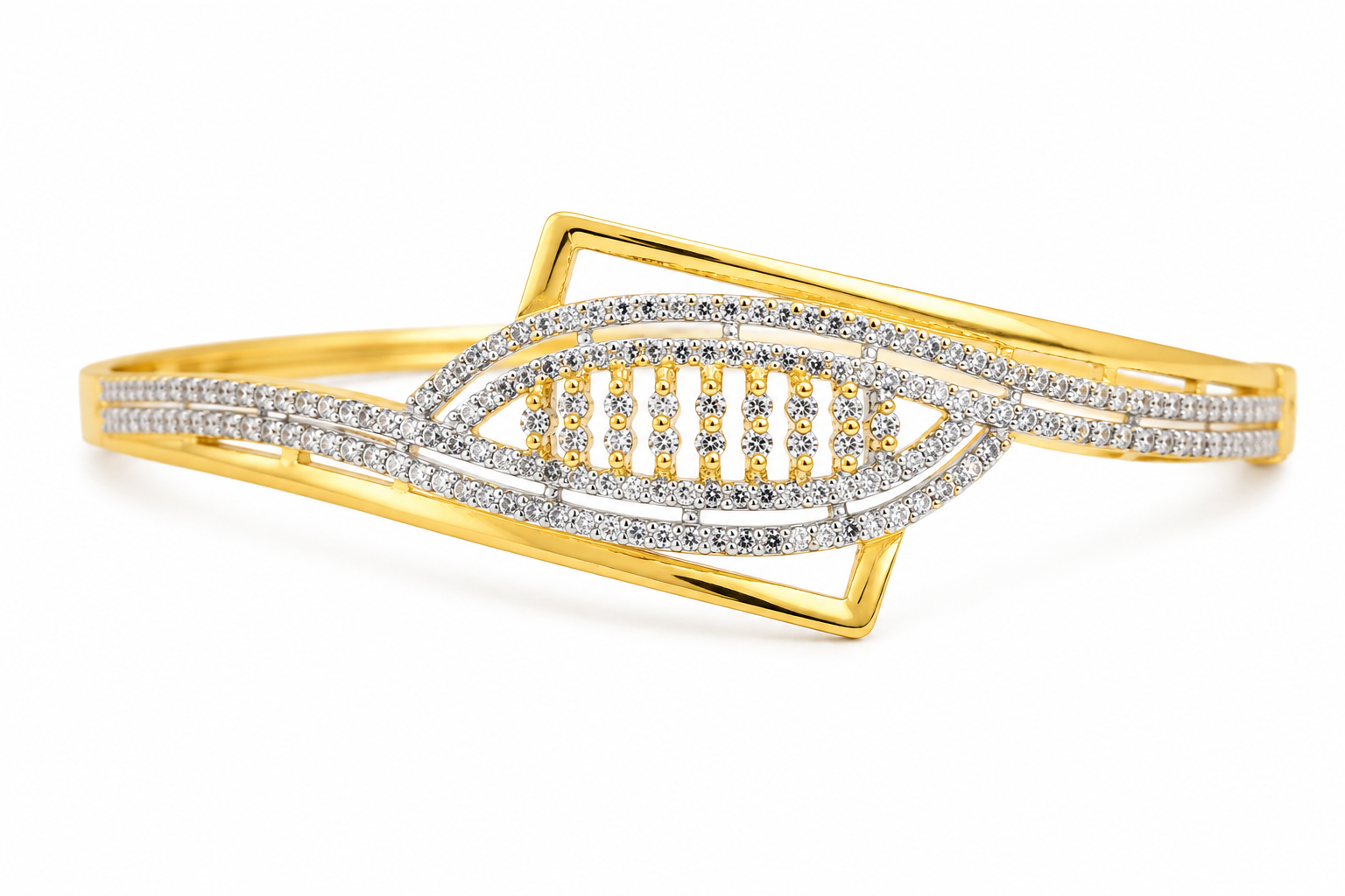 Gold Plated American Diamond Bracelet