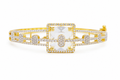 Luxury American Diamond Square Statement Bracelet