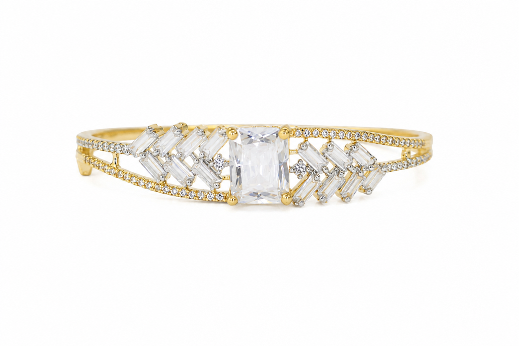 Gold Plated American Diamond Bracelet