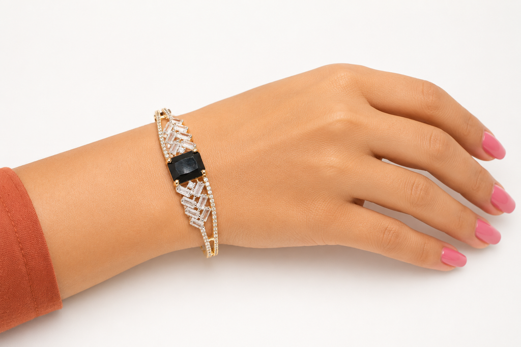 Gold Plated American Diamond Bracelet