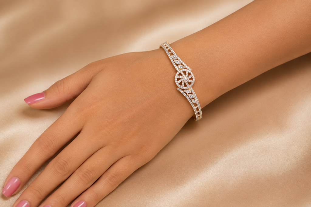 Gold Plated American Diamond Bracele