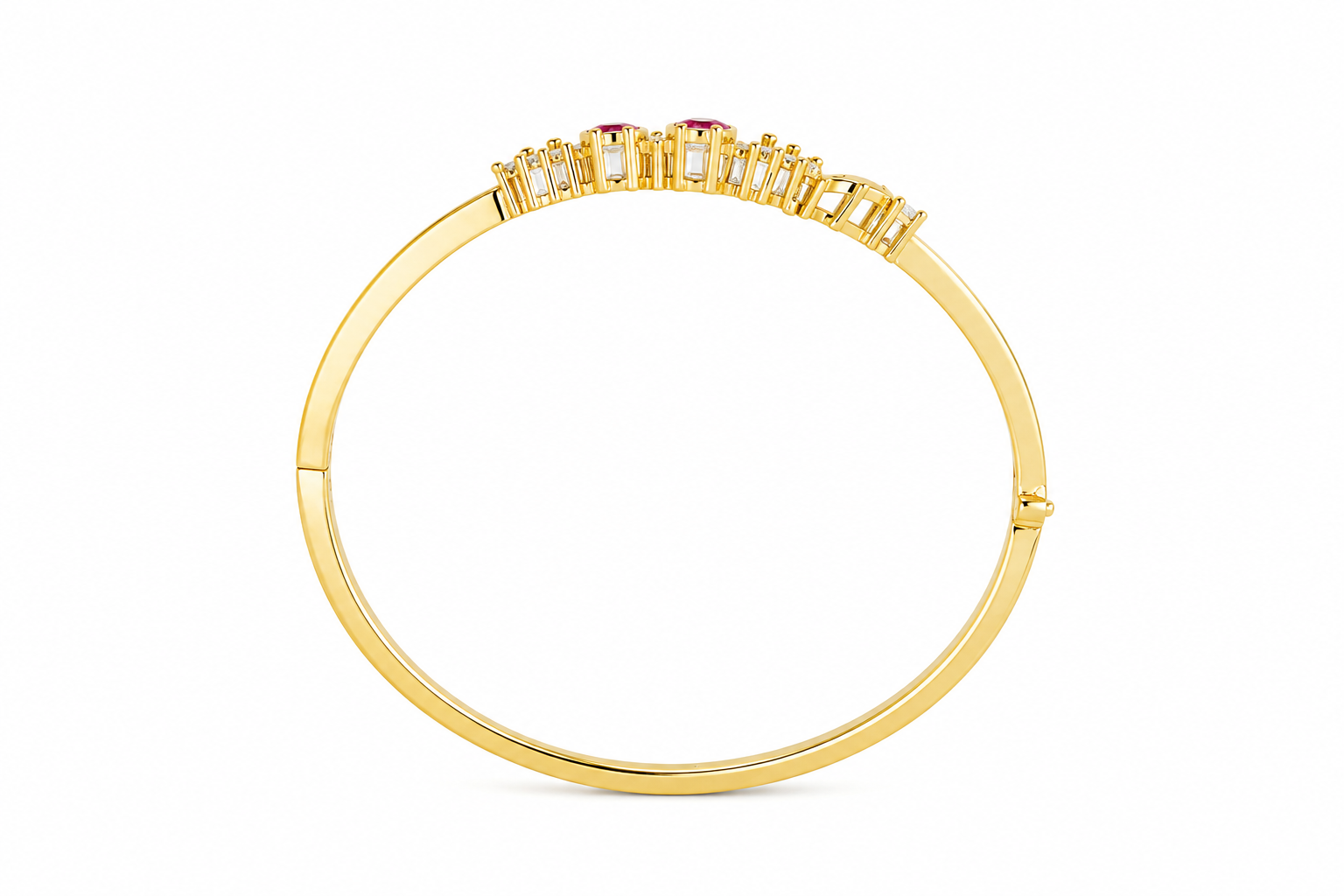 Gold-Plated American Diamond  Butterfly Bracelet