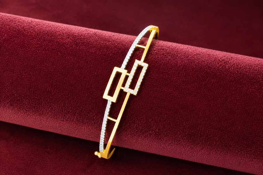Gold Plated American Diamond Bracele