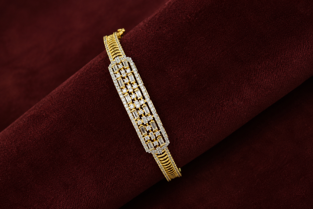 Gold Plated American Diamond Bracele