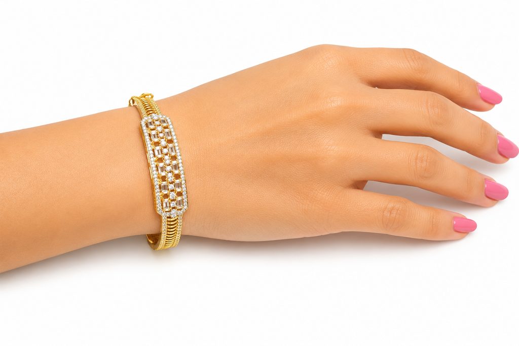 Gold Plated American Diamond Bracele
