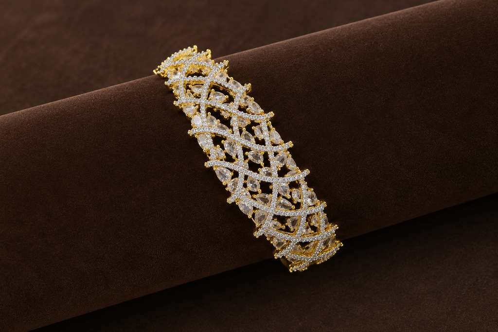 American Diamond Statement Bracelet