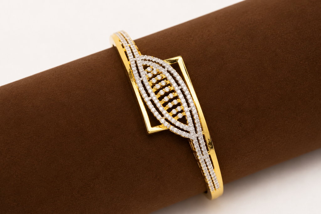 Gold Plated American Diamond Bracelet