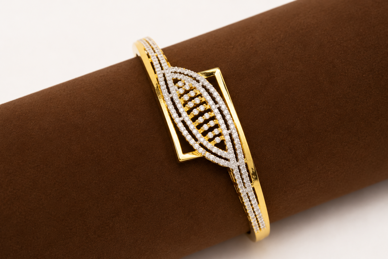 Gold Plated American Diamond Bracelet