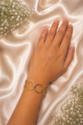 18Kt gold plated Stylish open-cuff bracelet design