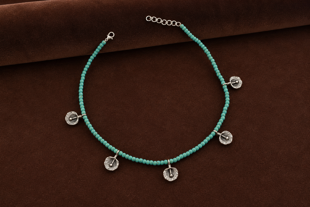womens turquoise-colored gemstone beads ,necklace