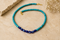 Natural Turquoise & Evil Eye Necklace