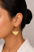 18K Gold Plated Geometric Hoop Earrings
