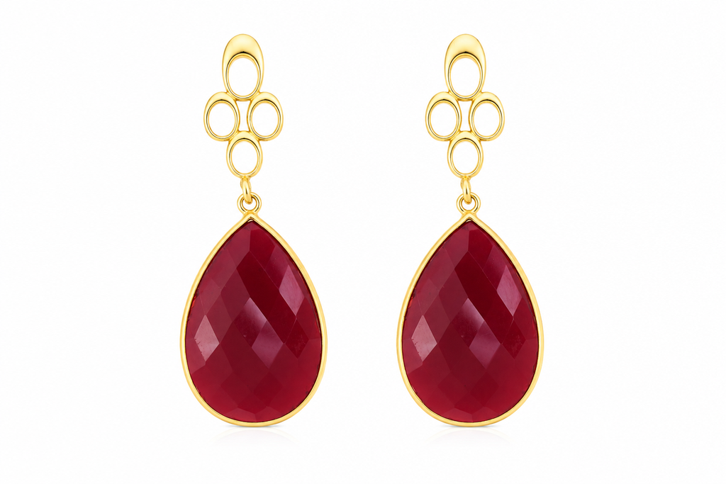 18K Gold Plated Drop Earrings