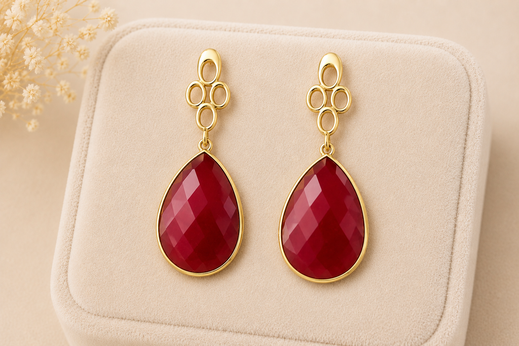 18K Gold Plated Drop Earrings