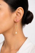 18K Gold Plated,waterfresh Pearl Drop Earrings