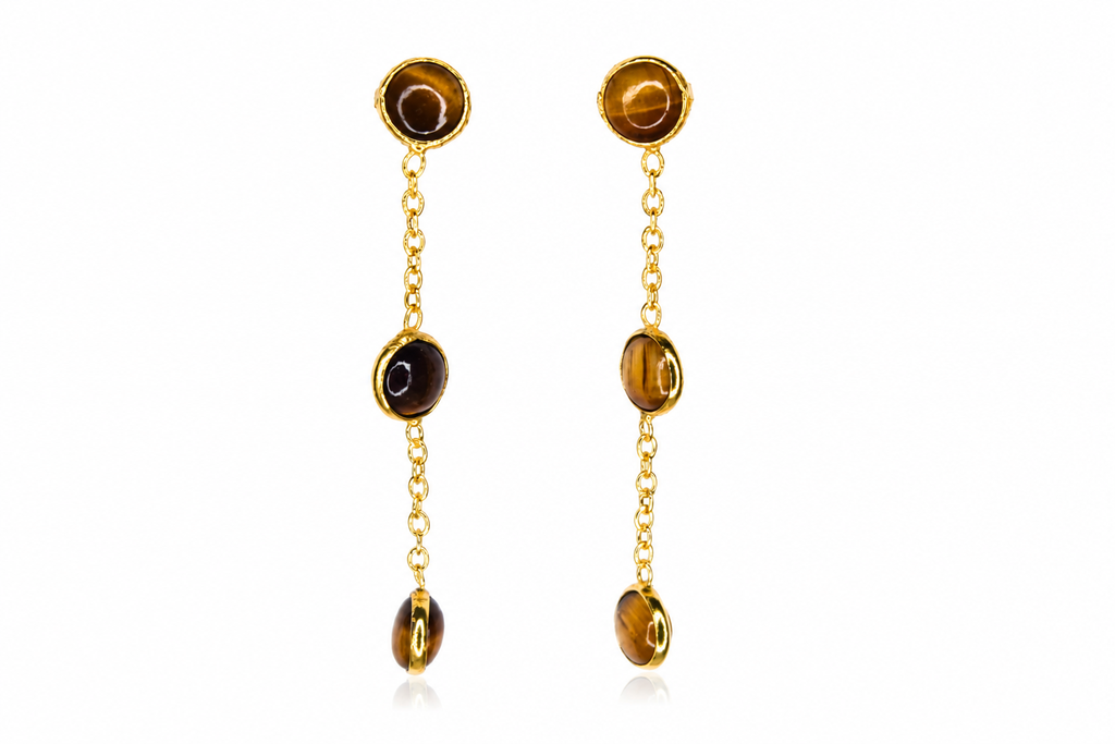 18KT gold plated round  Earrings