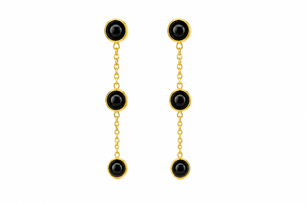 18KT gold plated round  Earrings