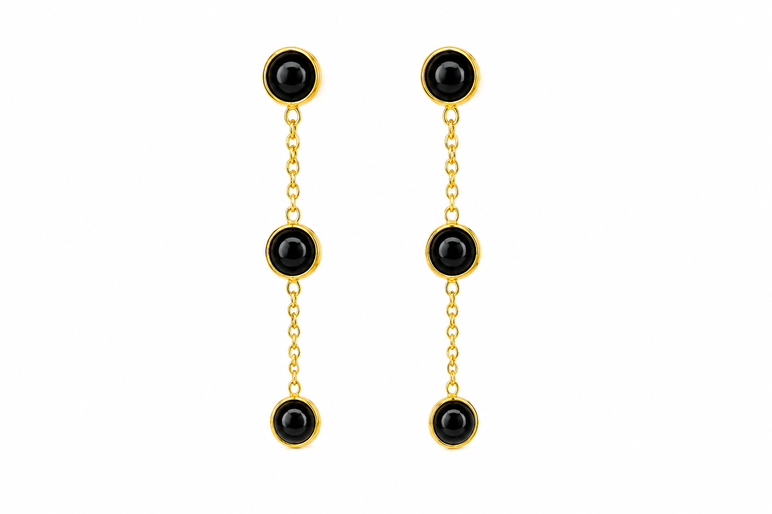 18KT gold plated round  Earrings