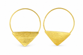 18K Gold Plated Geometric Hoop Earrings