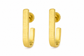 18K Gold-Plated Minimalist U-Hoop Earrings