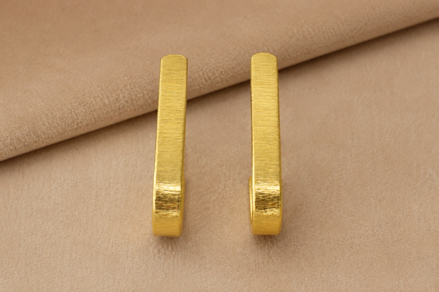 18K Gold-Plated Minimalist U-Hoop Earrings