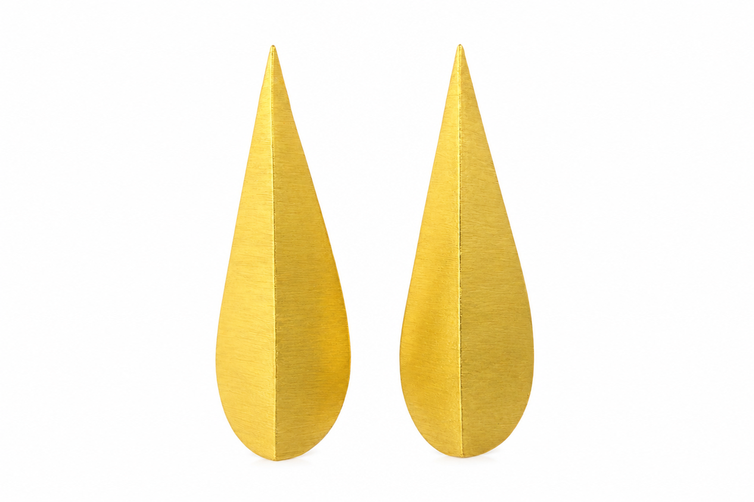 18K Gold Plated Geometric Long Drop Earrings