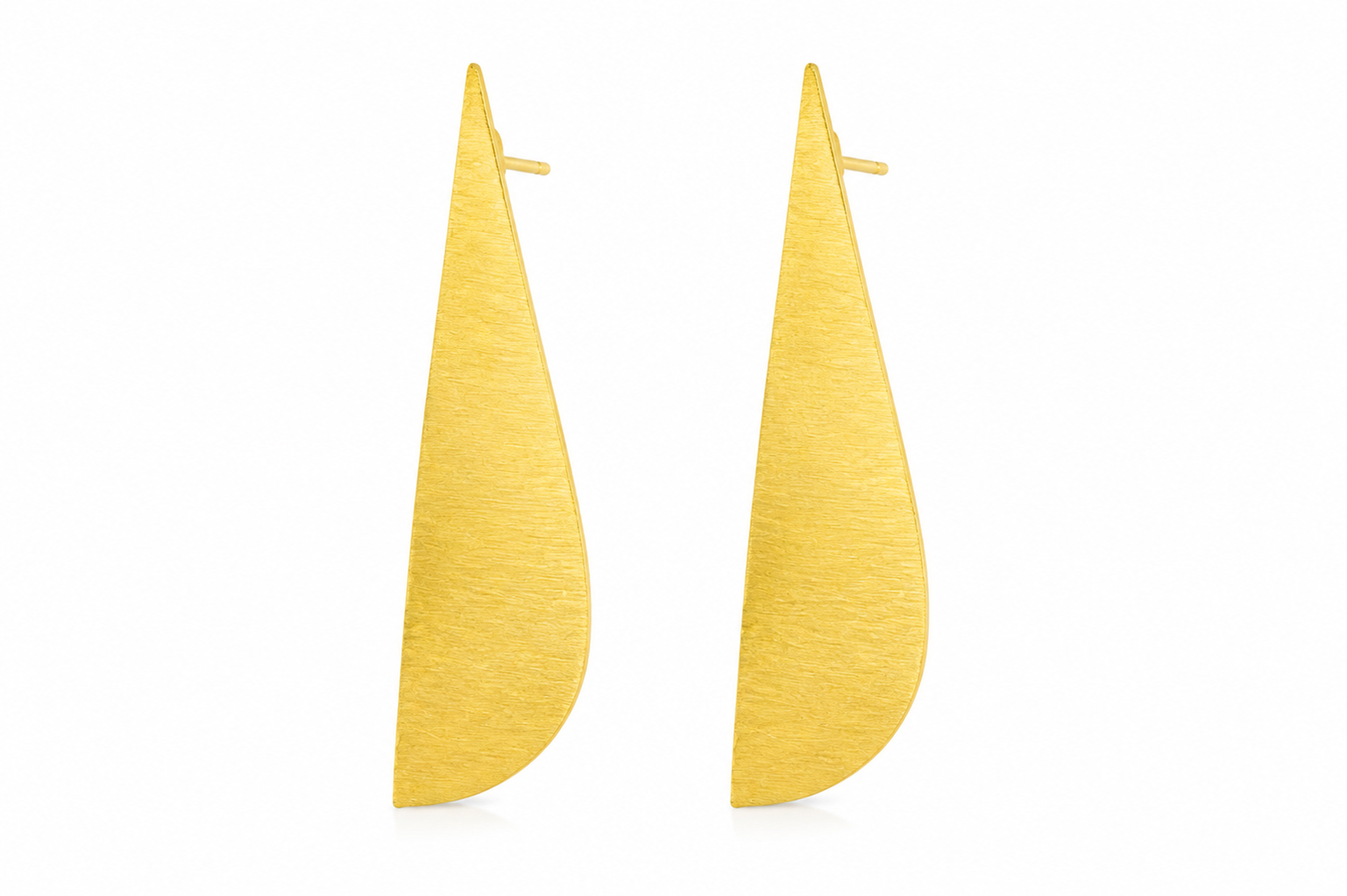 18K Gold Plated Geometric Long Drop Earrings