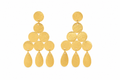 18K Gold-Plated Geometric Chandelier Earrings