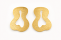 18K Gold-Plated Abstract  Cut-Out Shape Earrings