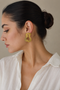 18K Gold-Plated Abstract  Cut-Out Shape Earrings