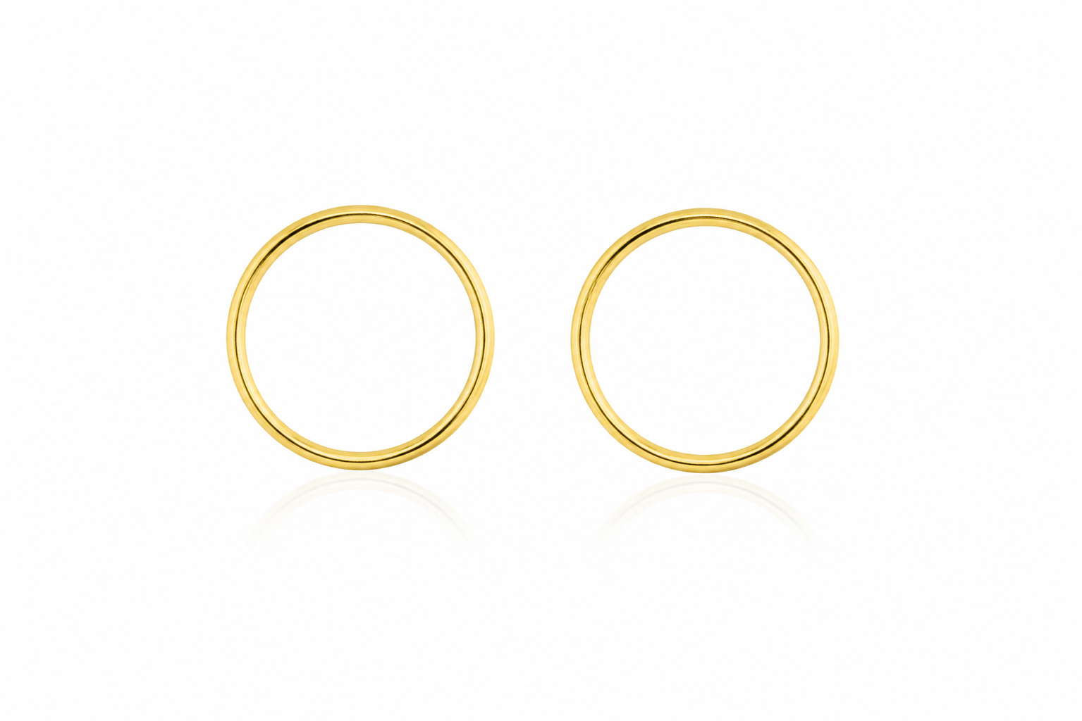 18K gold plated Minimal Gold Hoop Earrings