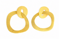 18K Gold Plated Abstract Geometric Drop Earrings
