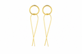 18K Gold-Plated Minimalist Drop Earrings