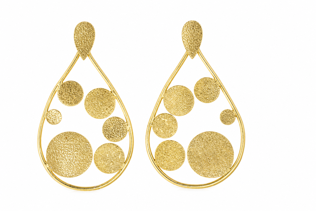 18K Gold-Plated Teardrop  Earrings