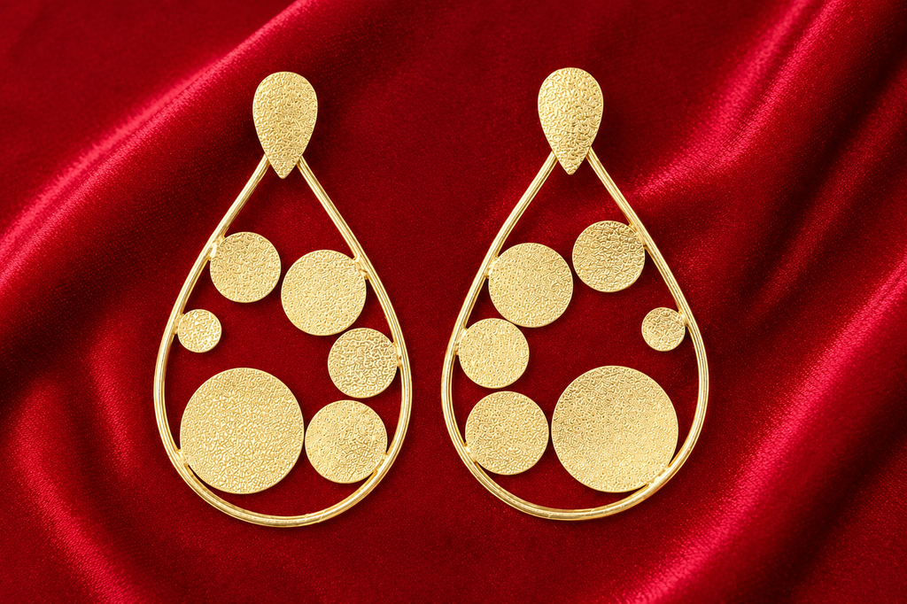 18K Gold-Plated Teardrop  Earrings