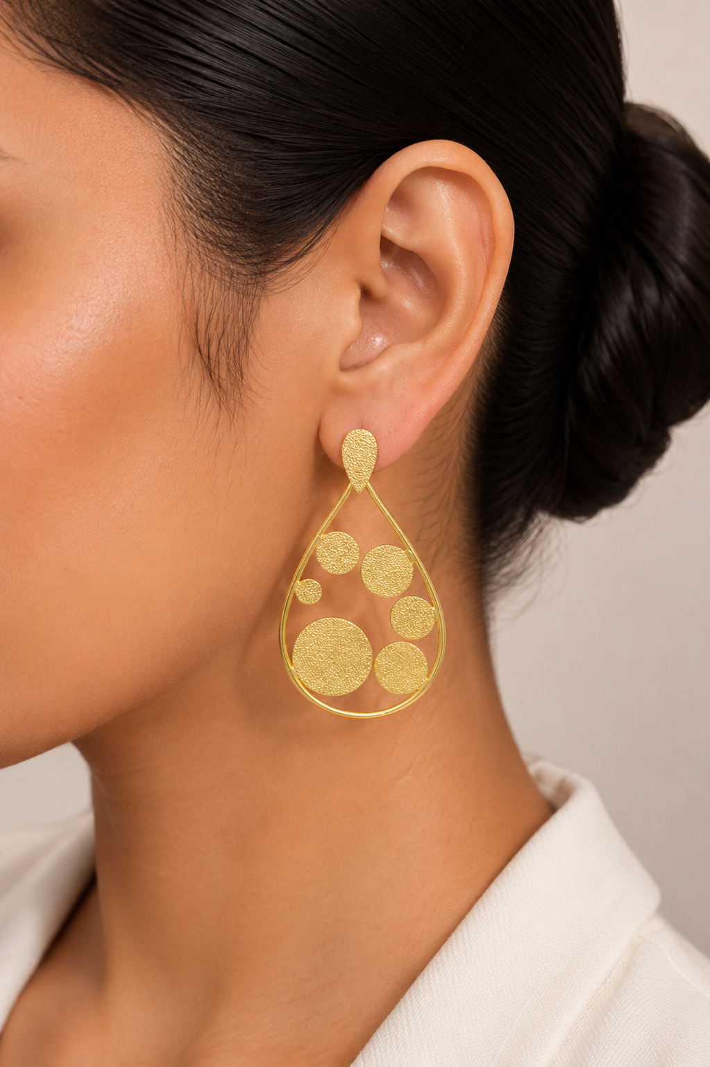 18K Gold-Plated Teardrop  Earrings