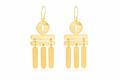 18K Gold Plated  Fringe Dangle Earrings