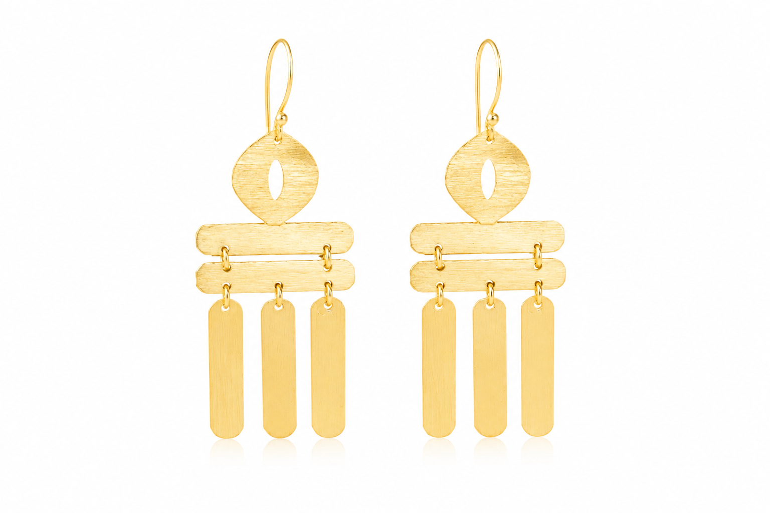 18K Gold Plated  Fringe Dangle Earrings