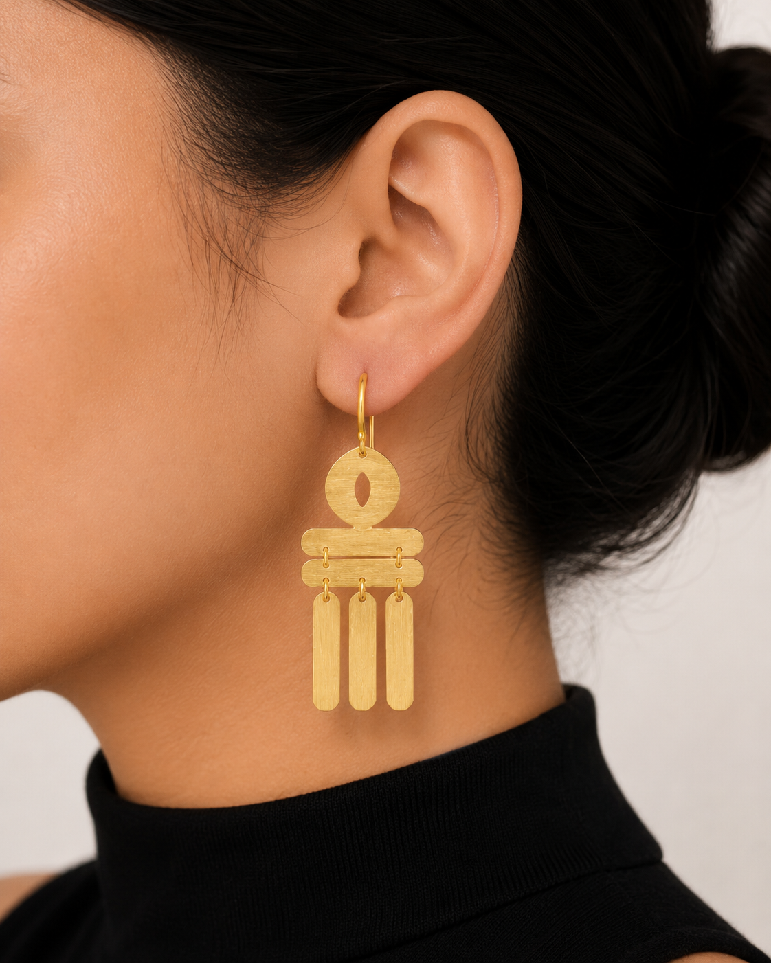 18K Gold Plated  Fringe Dangle Earrings