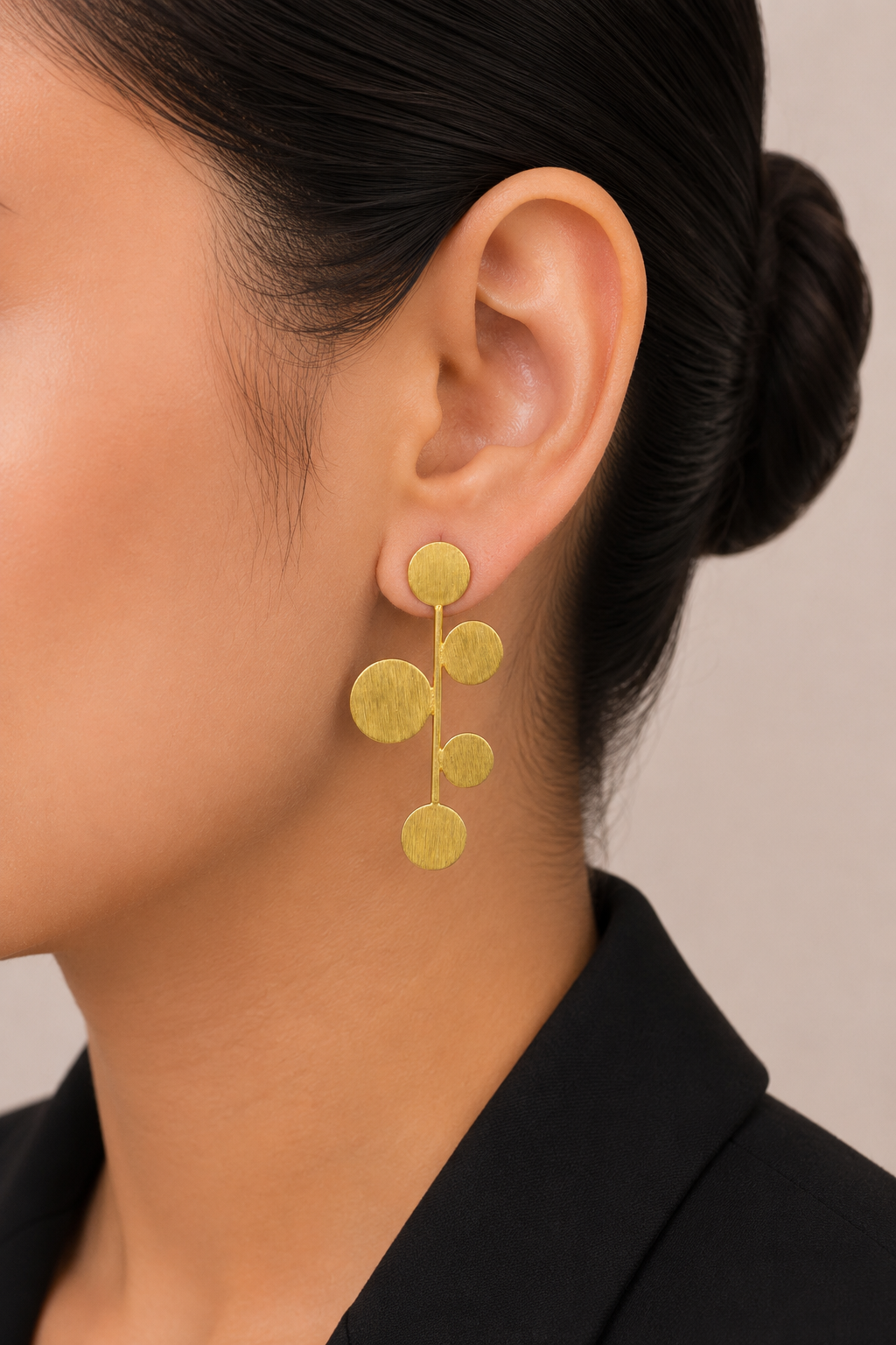 18K Gold-Plated  Disc Drop Earrings
