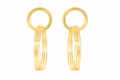 18K Gold-Plated Multi Hoop Statement Earrings