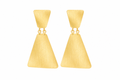 18K Gold Plated Geometric Triangle Drop Earrings