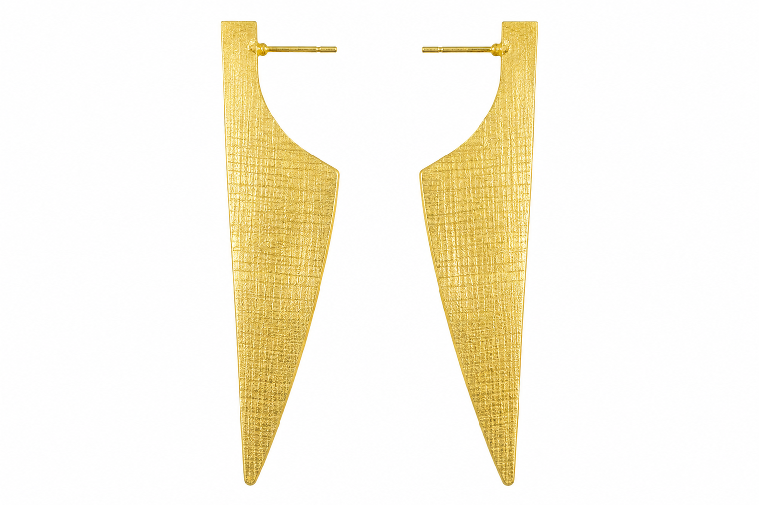 18K Gold-Plated Geometric Long Drop Earrings