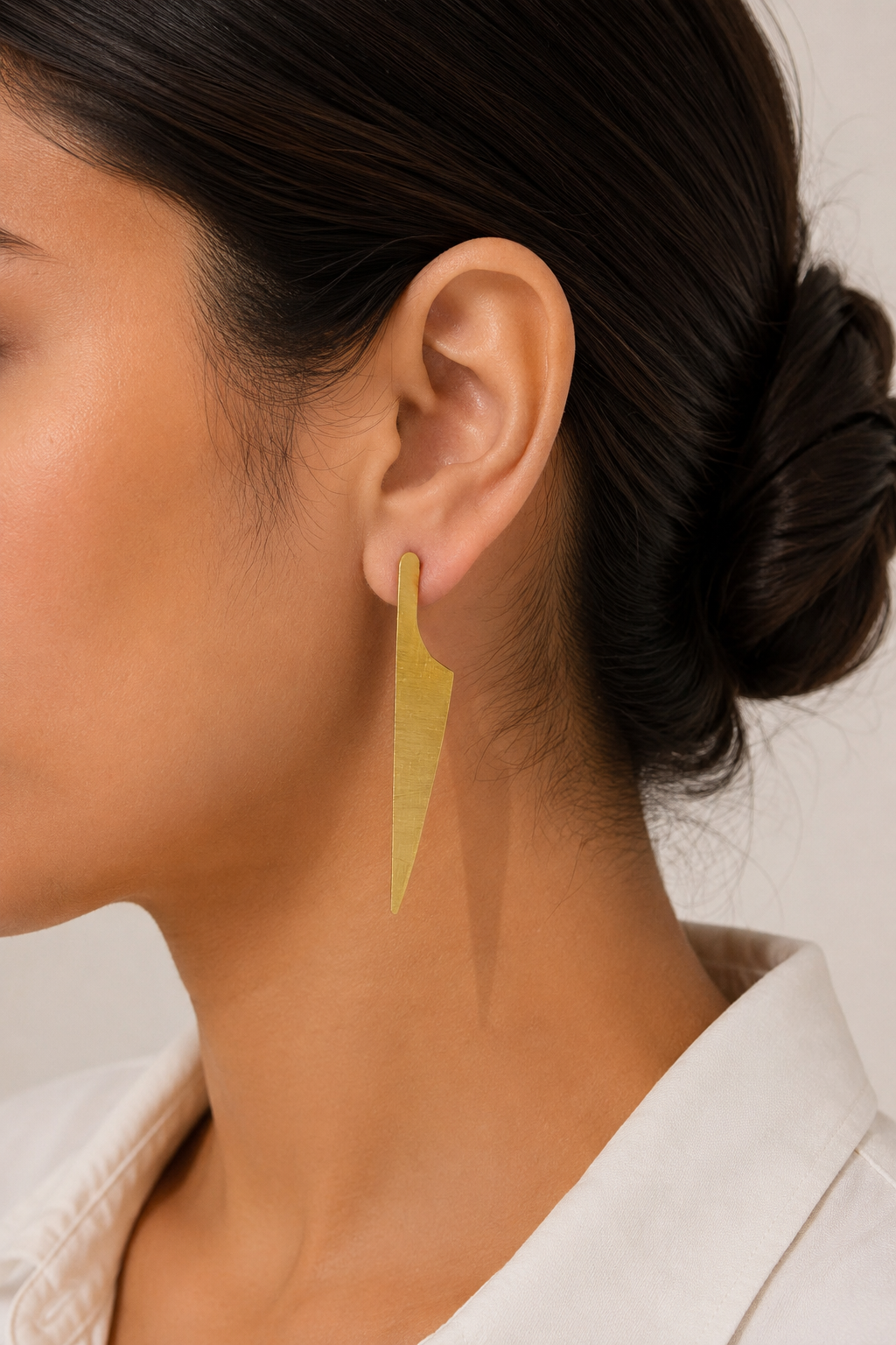 18K Gold-Plated Geometric Long Drop Earrings