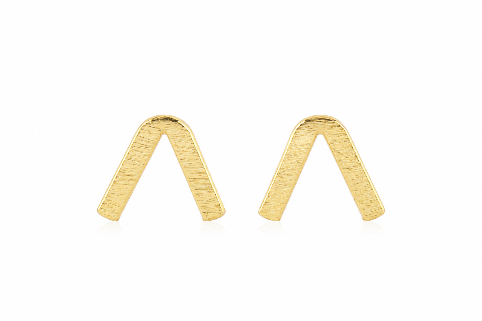 18K Gold Plated Geometric Triangle Drop Earring