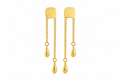 18K Gold Plated Dual Chain Drop Earrings