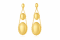 18K Gold-Plated Geometric Chain Drop Earrings